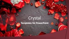  Presentation with valentines day - Cool new theme with love-and-valentines-day-concept backdrop and a violet colored foreground