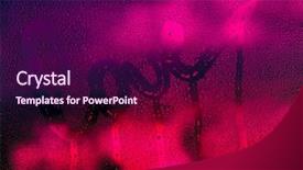  Presentation with greeting card - Colorful slides enhanced with love background dark bright pink backdrop and a wine colored foreground