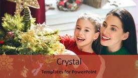  Presentation with decorate - Beautiful PPT theme featuring love beauty - merry christmas and happy holidays backdrop and a red colored foreground