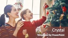  Presentation with decorate - Slides enhanced with love beauty - merry christmas and happy holidays background and a tawny brown colored foreground