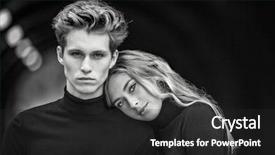  Presentation with black white love - Presentation design consisting of love black and white moody background and a dark gray colored foreground