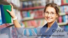  Presentation with pretty girl - Amazing presentation having love book - portrait of pretty girl backdrop and a seafoam green colored foreground