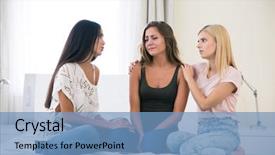  Presentation with teenage love - Amazing PPT theme having love breakups - portrait of a two teenage backdrop and a teal colored foreground