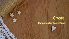  Presentation with old crumpled paper - Colorful slide set enhanced with love card with heart stars backdrop and a  colored foreground