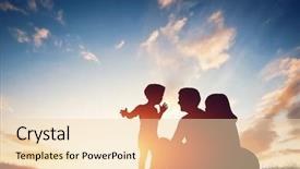  Presentation with parents - Amazing presentation design having love care - happy family together parents backdrop and a lemonade colored foreground