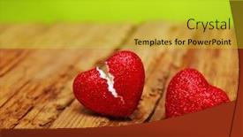  Presentation with cheating - Slide set featuring love-concept-broken-heart-cheating background and a yellow colored foreground