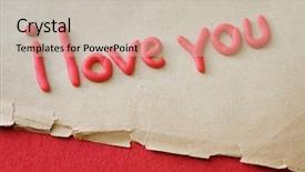  Presentation with confession - Amazing PPT layouts having love confession the text of the polymer on the old paper backdrop and a soft green colored foreground