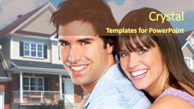  Presentation with dream - Amazing slide deck having love couple a new home backdrop and a tawny brown colored foreground