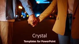  Presentation with amusement park - PPT theme consisting of love-couple-holding-hands background and a wine colored foreground