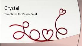  Presentation with simple - Slide set with simple made from metal wire background and a white colored foreground