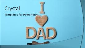  Presentation with loving hearts love heart candy - Slide deck having love dad and bow tie background and a arctic colored foreground