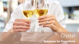  Presentation with engagement - Slide set consisting of love-dating-and-people-concept background and a coral colored foreground