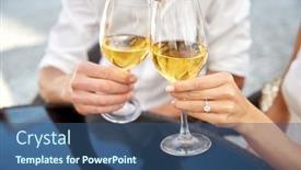  Presentation with engagement - Amazing slide set having love-dating-and-people-concept backdrop and a ocean colored foreground