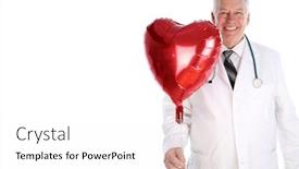  Presentation with helium - Presentation theme consisting of love-doctor-a-doctor background and a white colored foreground