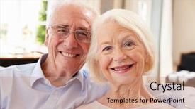  Presentation with smiling paramedic sitting in ambulance - Cool new slides with love eighties - portrait of smiling senior couple backdrop and a coral colored foreground