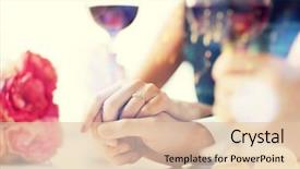  Presentation with restaurant family - Amazing slides having love family anniversary concept - engaged backdrop and a lemonade colored foreground