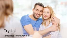  Presentation with counseling - Beautiful slides featuring love family phychology and happiness backdrop and a lemonade colored foreground