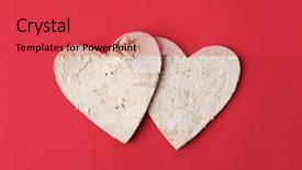  Presentation with heart shape tree - Beautiful theme featuring love forever heart shape make backdrop and a red colored foreground