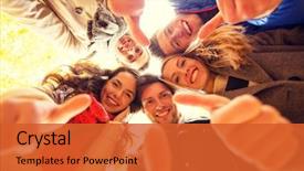  Presentation with friendship - Presentation consisting of love friendship gesture season background and a red colored foreground