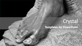  Presentation with baby s foot feet - Cool new presentation with love greek - plaster limb foot feet backdrop and a gray colored foreground