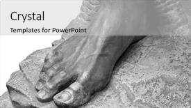  Presentation with baby s foot feet - Audience pleasing presentation consisting of love greek - plaster limb foot feet backdrop and a light gray colored foreground