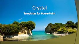  Presentation with area - PPT theme enhanced with love greek - sidari area corfu island greece background and a  colored foreground