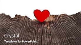  Presentation with valentines - Cool new presentation with love heart on wood texture background valentines day card concept backdrop and a tawny brown colored foreground