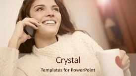  Presentation with relaxing - Theme featuring love hearth - relaxing phone conversation background and a  colored foreground