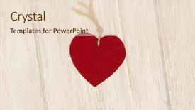  Presentation with red grey - Beautiful PPT theme featuring love hearth - valentine red hearts on grey backdrop and a  colored foreground