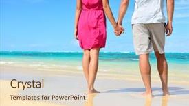  Presentation with honeymoon - Slide deck featuring love holding hands on honeymoon background and a lemonade colored foreground