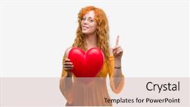  Presentation with mind - Amazing slides having love holding red heart backdrop and a soft green colored foreground