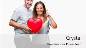  Presentation with mind - Colorful slide set enhanced with love holding red heart backdrop and a white colored foreground