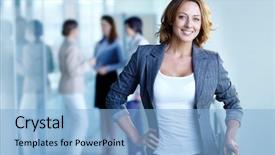  Presentation with pressure washing business proposal pre - PPT theme enhanced with love job - image of pretty business leader background and a light blue colored foreground