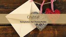  Presentation with rustic love - Cool new presentation theme with revelation - love letter hanging on rope backdrop and a coral colored foreground