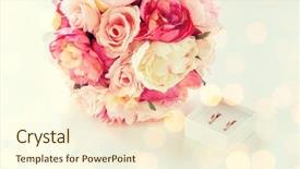  Presentation with flower wedding - Amazing PPT theme having love life liberty - close up of two wedding backdrop and a cream colored foreground