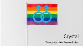  Presentation with lgbt pride flag rainbow flag - Amazing PPT layouts having love life liberty - gay pride homosexual and lgbt backdrop and a light gray colored foreground