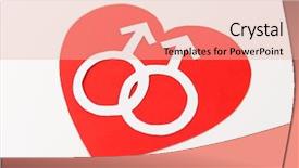  Presentation with gay pride - Amazing PPT theme having love life liberty - gay pride homosexual valentines day backdrop and a lemonade colored foreground