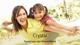  Presentation with give first and u will get back - Amazing PPT layouts having mother giving daughter ride backdrop and a yellow colored foreground