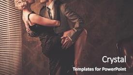  Presentation with retro of window - Amazing presentation having love movie - couple in retro interior near backdrop and a dark gray colored foreground