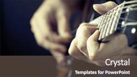  Presentation with electric love - Amazing PPT layouts having love music - close up on hands playing backdrop and a gray colored foreground