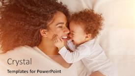  Presentation with love mother - Amazing PPT theme having love-of-a-mother backdrop and a lemonade colored foreground