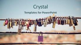  Presentation with loving hearts love heart candy - PPT layouts enhanced with love padlocks on a fence background and a lemonade colored foreground