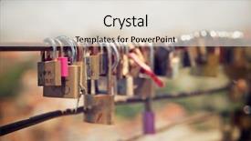  Presentation with padlock - Cool new presentation with love padlocks on a fence backdrop and a lemonade colored foreground