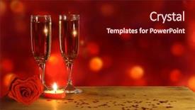 Presentation with valentines day - PPT layouts having love party magic - valentines day background with two background and a wine colored foreground