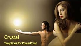  Presentation with power love - Presentation having love power - man and woman naked background and a  colored foreground