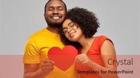  Presentation with valentines day - PPT layouts enhanced with love-relationships-and-valentines-day background and a red colored foreground
