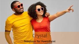  Presentation with relationships - PPT theme consisting of love-relationships-and-valentines-day background and a gold colored foreground