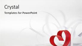  Presentation with valentines day - PPT theme enhanced with love romance - valentines day card with paper background and a white colored foreground