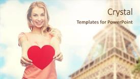  Presentation with love romance - Amazing theme having love romance charity valentines day backdrop and a  colored foreground