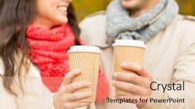  Presentation with season - Presentation theme with love season drinks and people background and a lemonade colored foreground